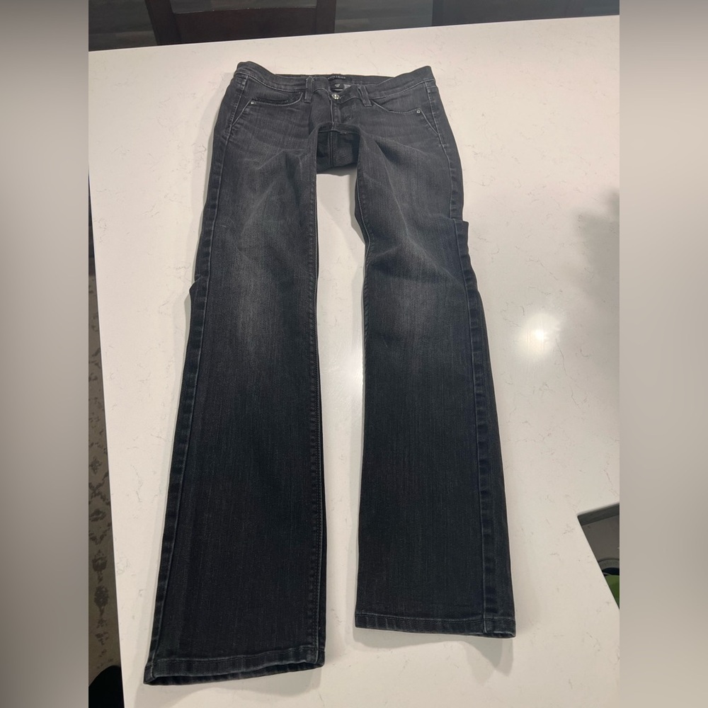 WHBM Noir Slim Leg Black Jeans size 6R